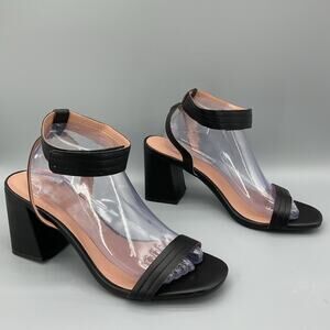 NEW Linea Paolo Women’s Emmie Heeled Sandals Black Size 11M